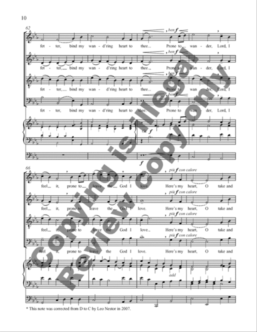 An American Triptych: 3. Come, Thou Fount of Every Blessing 4-Part scores gallery preview page 25
