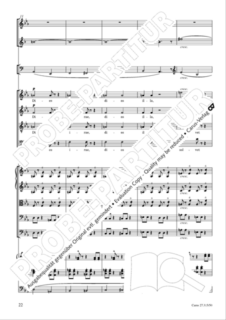 Requiem in C major 4-Part scores gallery preview page 25