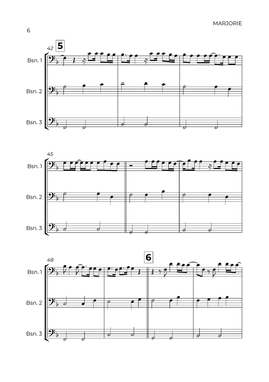 Marjorie Woodwind Trio scores gallery preview page 6