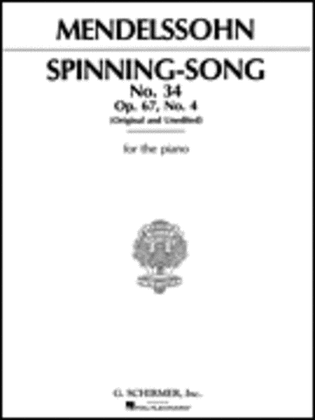 Book cover for Spinning Song, Op. 67, No.34