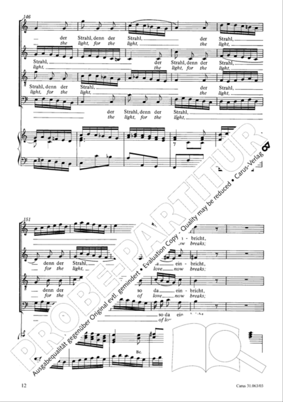 Christians, etch this blessed day (Christen, atzet diesen Tag) 4-Part scores gallery preview page 13