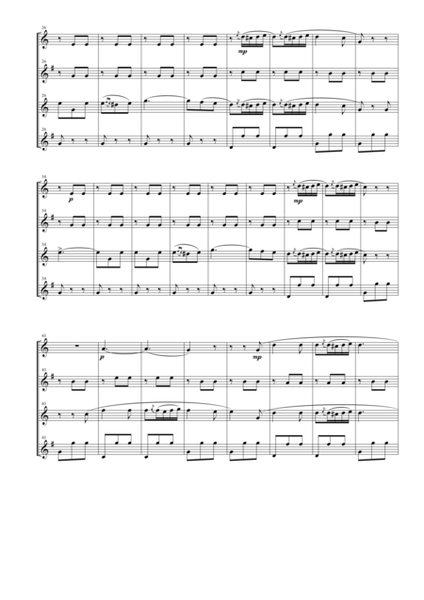 "Libiamo ne' lieti calici" (Brindisi) for Saxophone Quartet (SATB) image number null