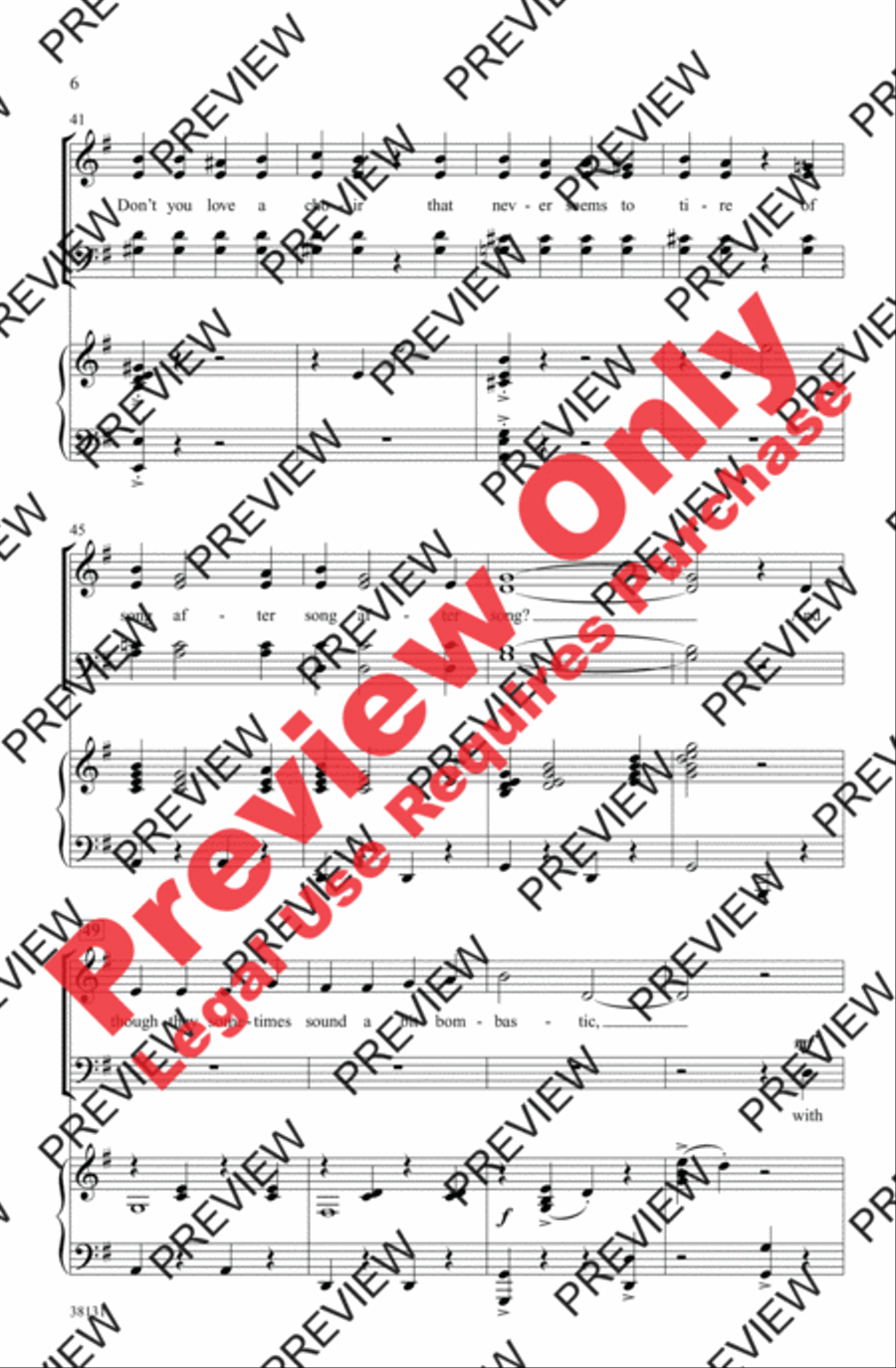 Give Me a Choral Medley! 4-Part scores gallery preview page 6