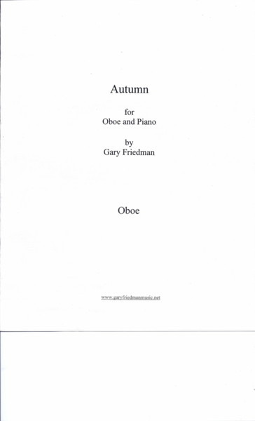 Autumn, for oboe and piano image number null