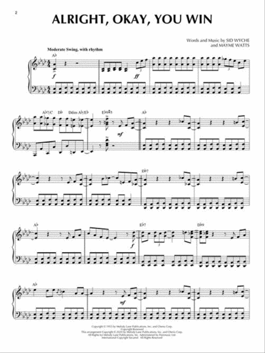 Big Band Era Piano Solo scores gallery preview page 4