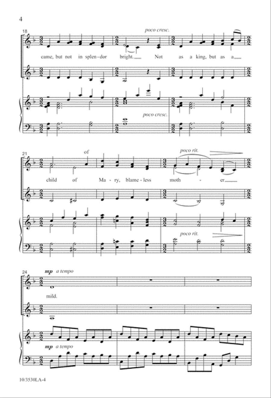Creator of the Stars of Night 4-Part scores gallery preview page 4