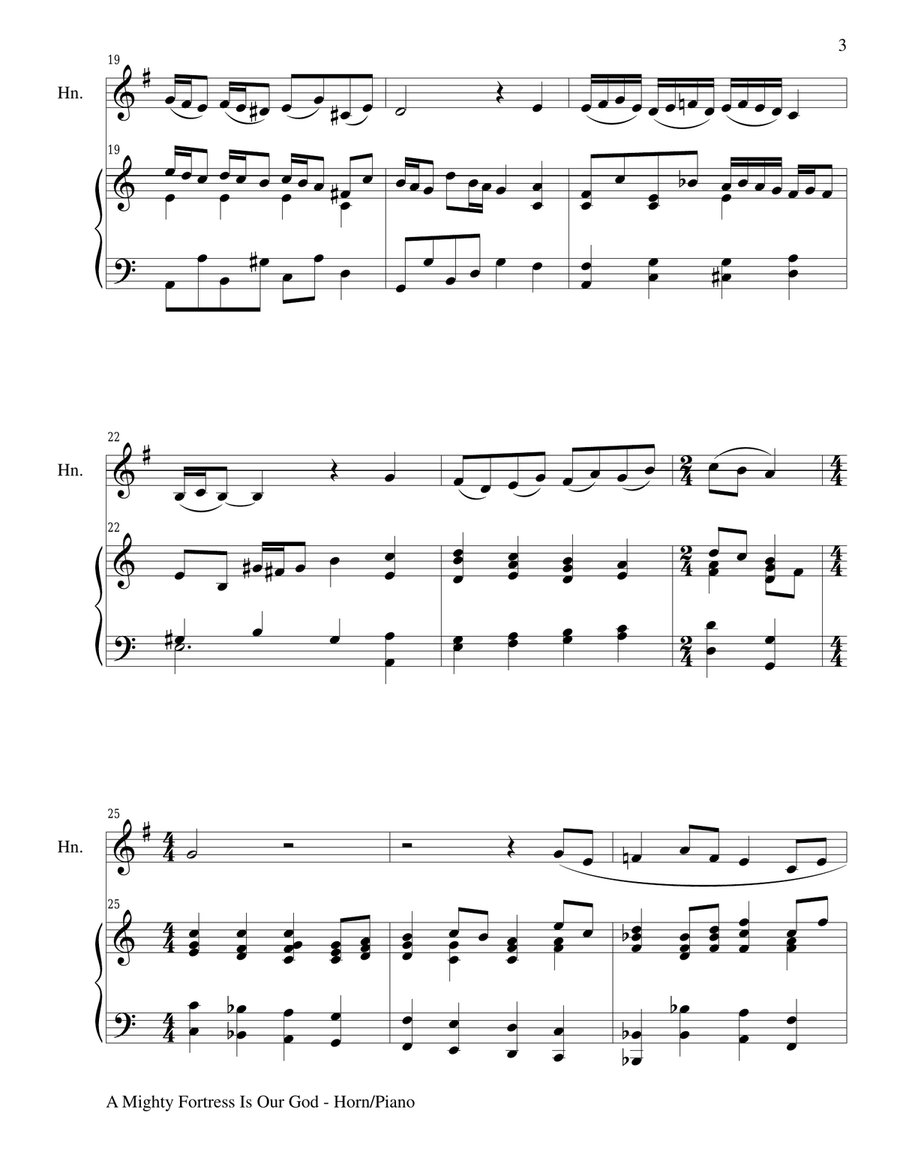MAJESTIC HYMNS, SET II (Duets for Horn in F & Piano) Brass Duet scores gallery preview page 5