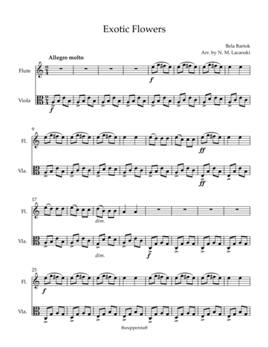 Exotic Flowers Flute scores gallery preview page 2
