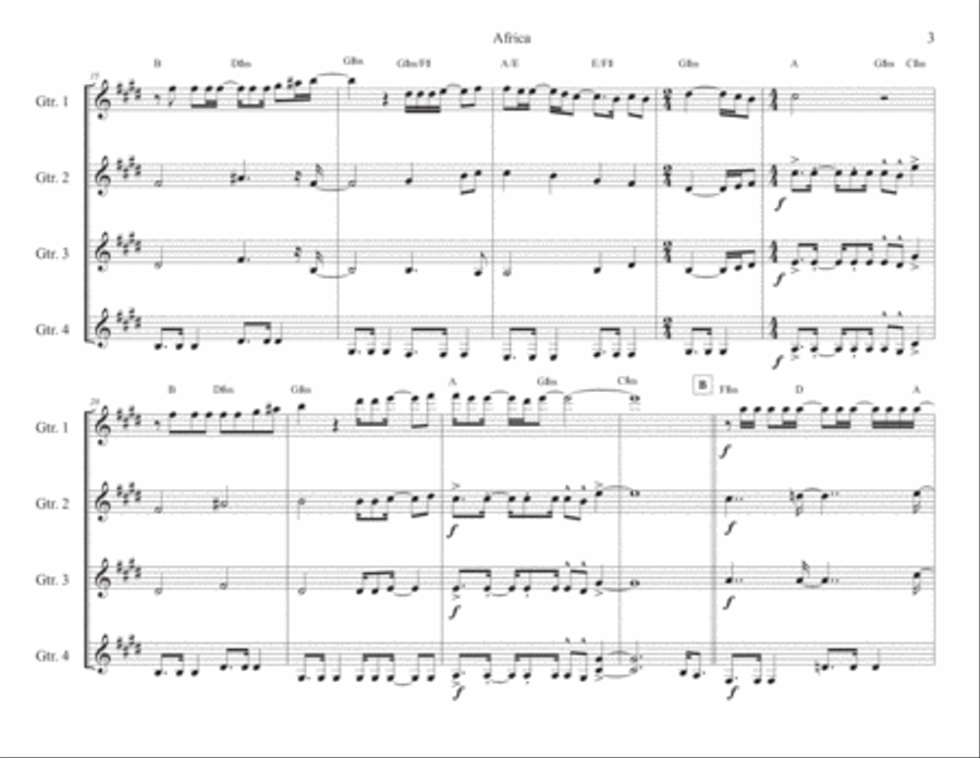 Africa Guitar Ensemble scores gallery preview page 3