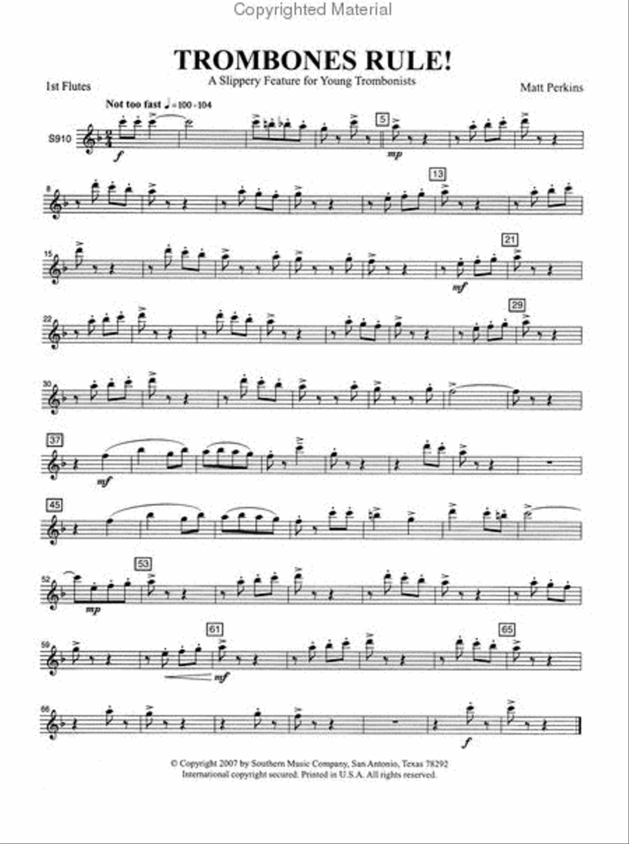 Trombones Rule Concert Band scores gallery preview page 3