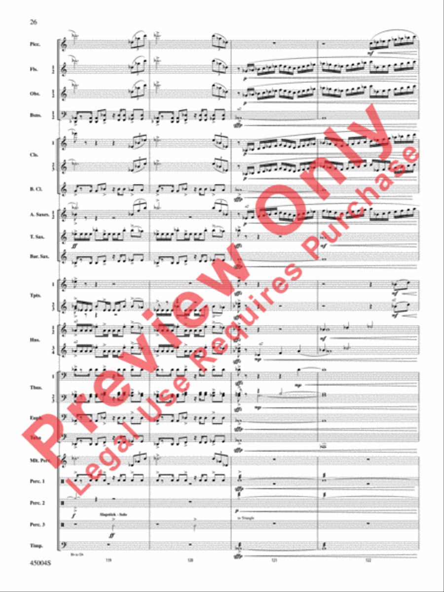 Red Rock Mountain Concert Band scores gallery preview page 27