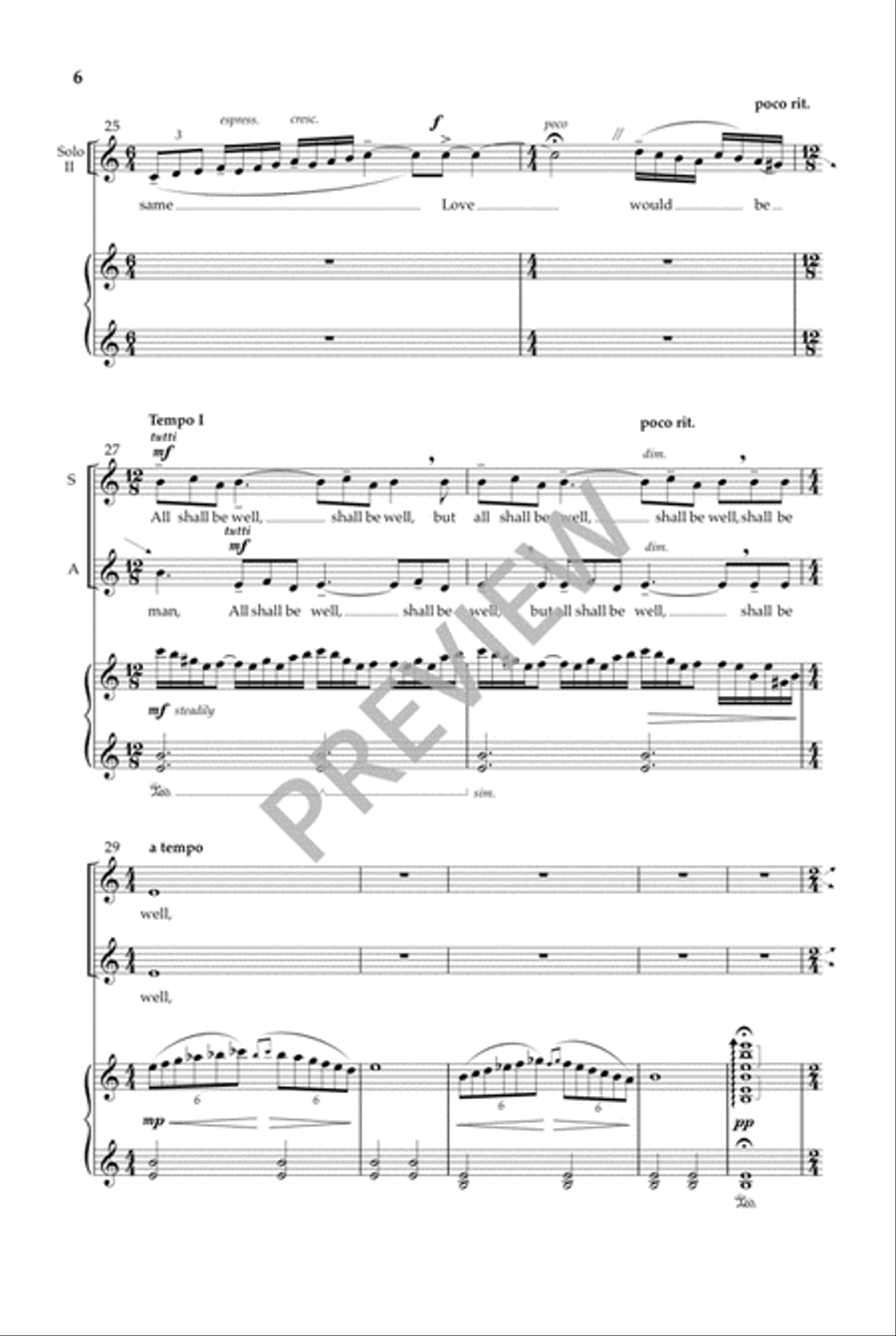 Illuminations of Julian of Norwich SSA scores gallery preview page 7
