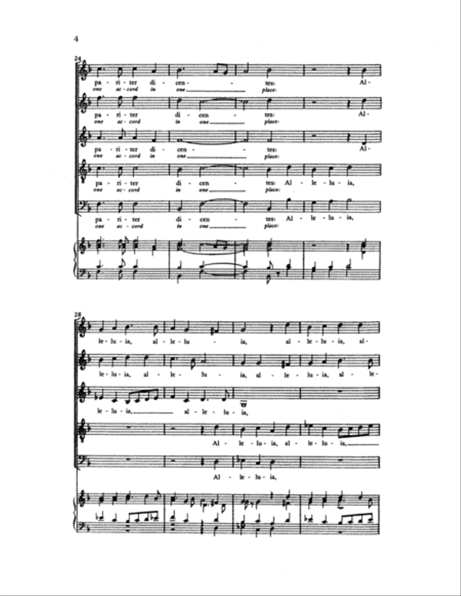 Dum Complerentur (And When the Day of Pentecost) SSATB scores gallery preview page 5