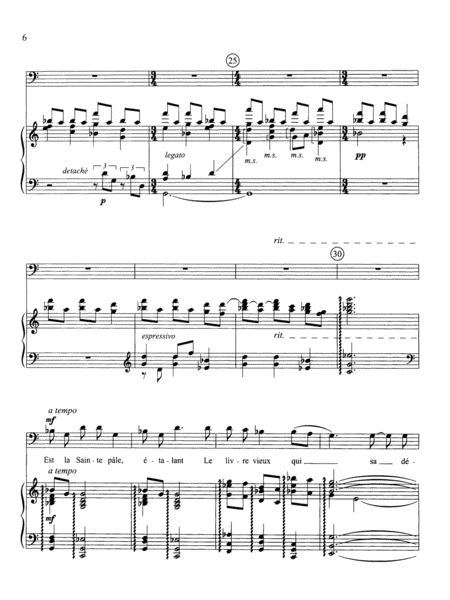 Sainte (Piano/Vocal Score)