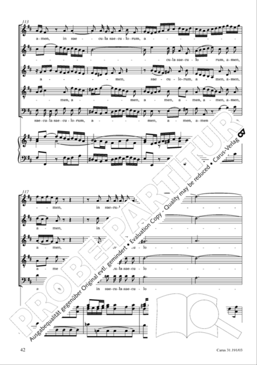 Gloria in excelsis Deo SSATB scores gallery preview page 43