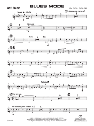 Blues Mode: 1st B-flat Trumpet