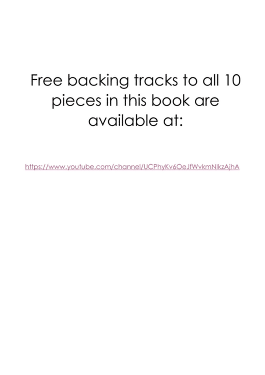 COMPLETE Book of 10 Beautiful Tenor Sax Solos for Fun - various levels with FREE BACKING TRACKS image number null