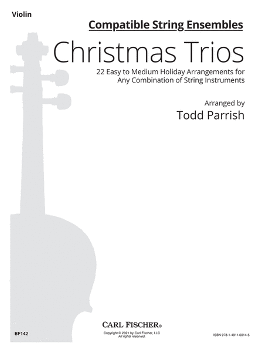 Compatible String Ensembles: Christmas Trios (Violin) Violin scores gallery preview page 2