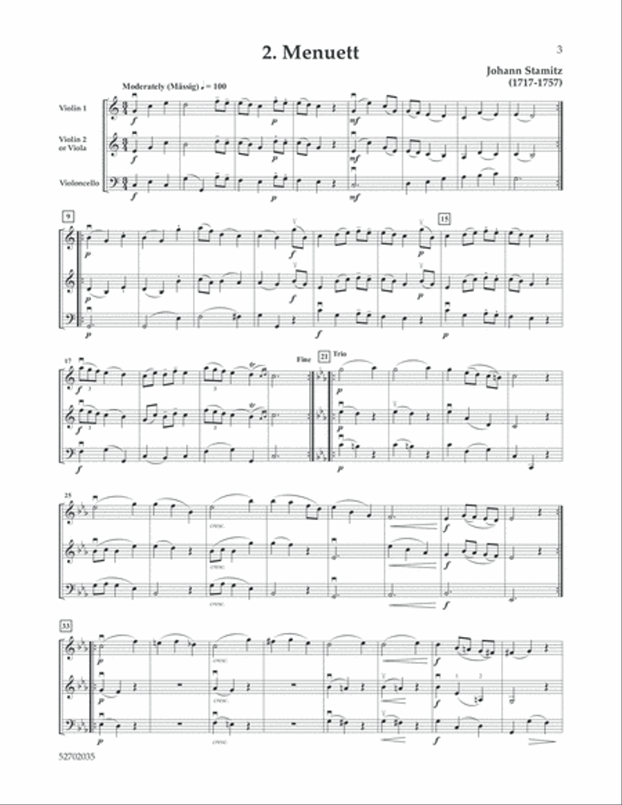 The String Trio: Vol. I(a) String Trio scores gallery preview page 3