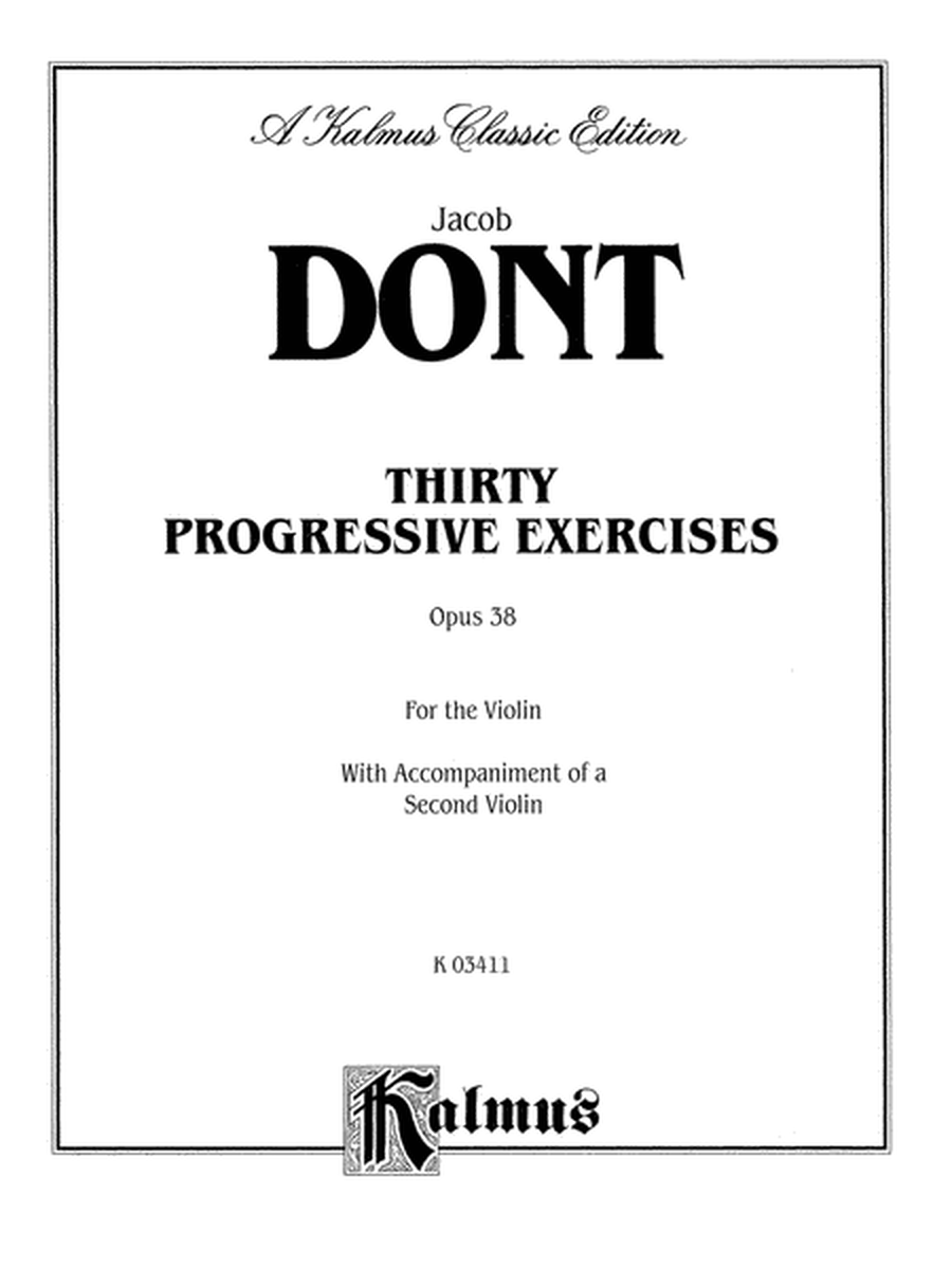 Thirty Progressive Exercises, Op. 38