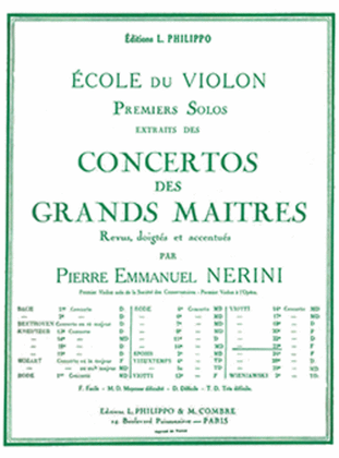 Book cover for Concerto No. 23: solo no. 1