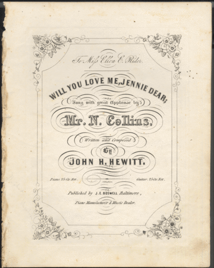 Will You Love Me, Jennie Dear Voice scores gallery preview page 1