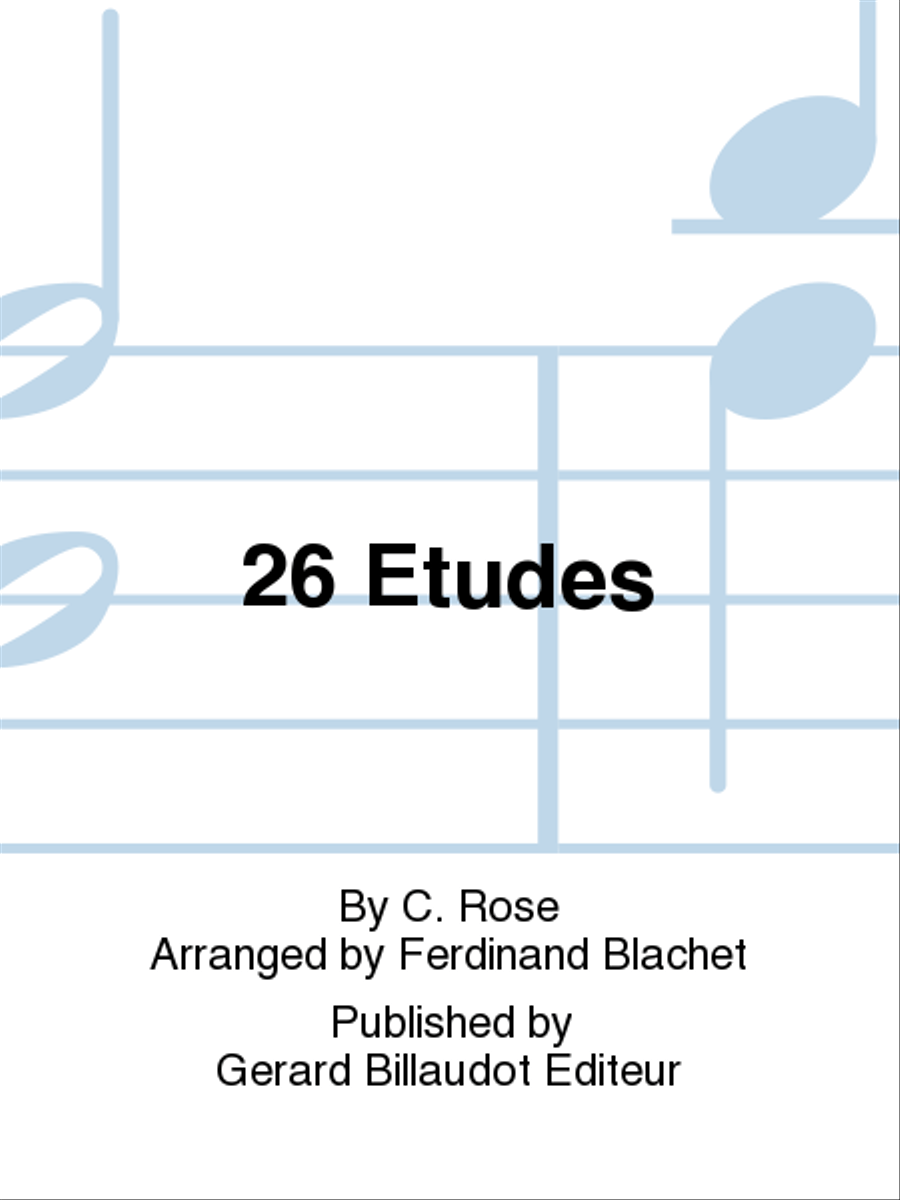 26 Etudes B-Flat Clarinet scores gallery preview page 1