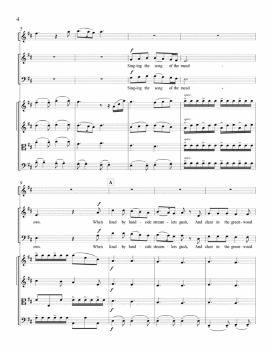 Spring Carol Spring Carol Choir scores gallery preview page 4