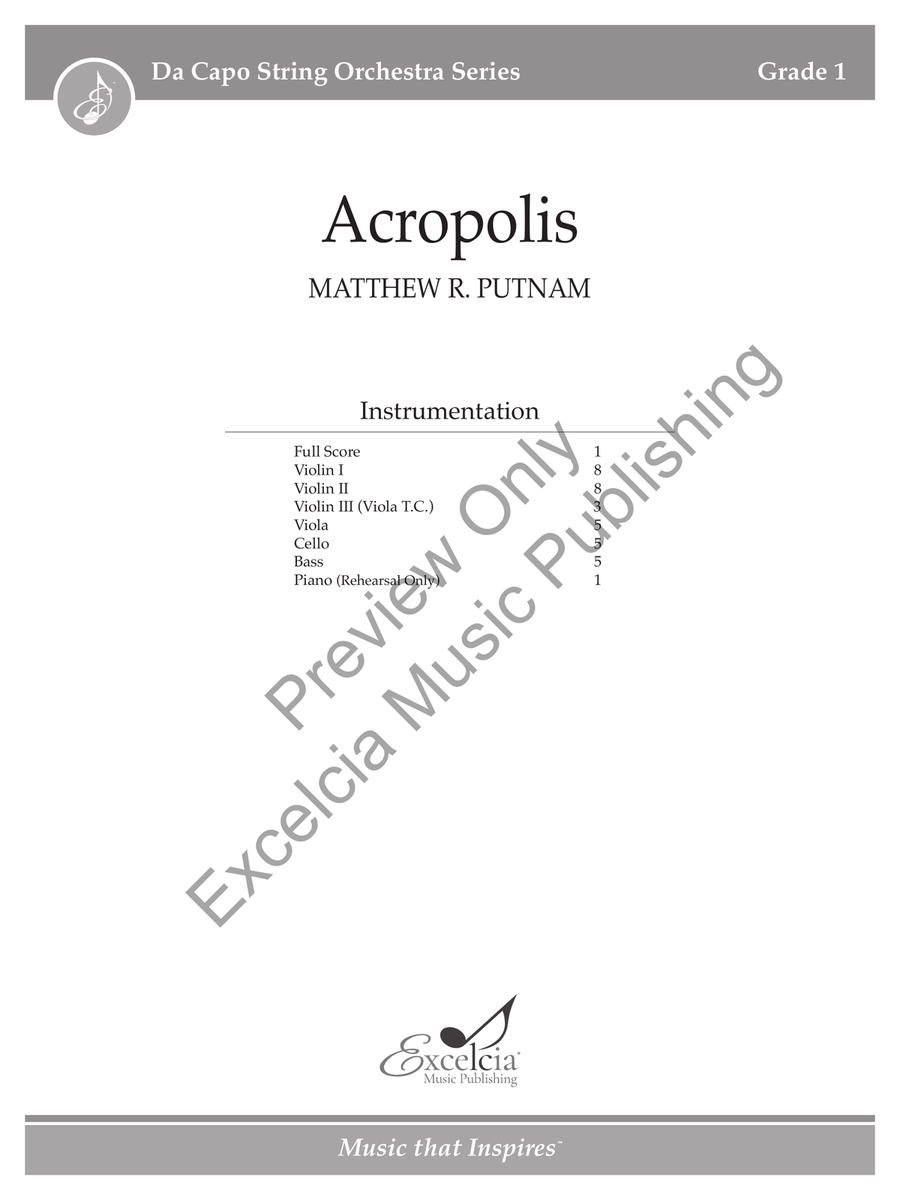Acropolis (Score) String Orchestra scores gallery preview page 2