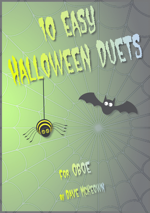 Book cover for 10 Easy Halloween Duets for Oboe