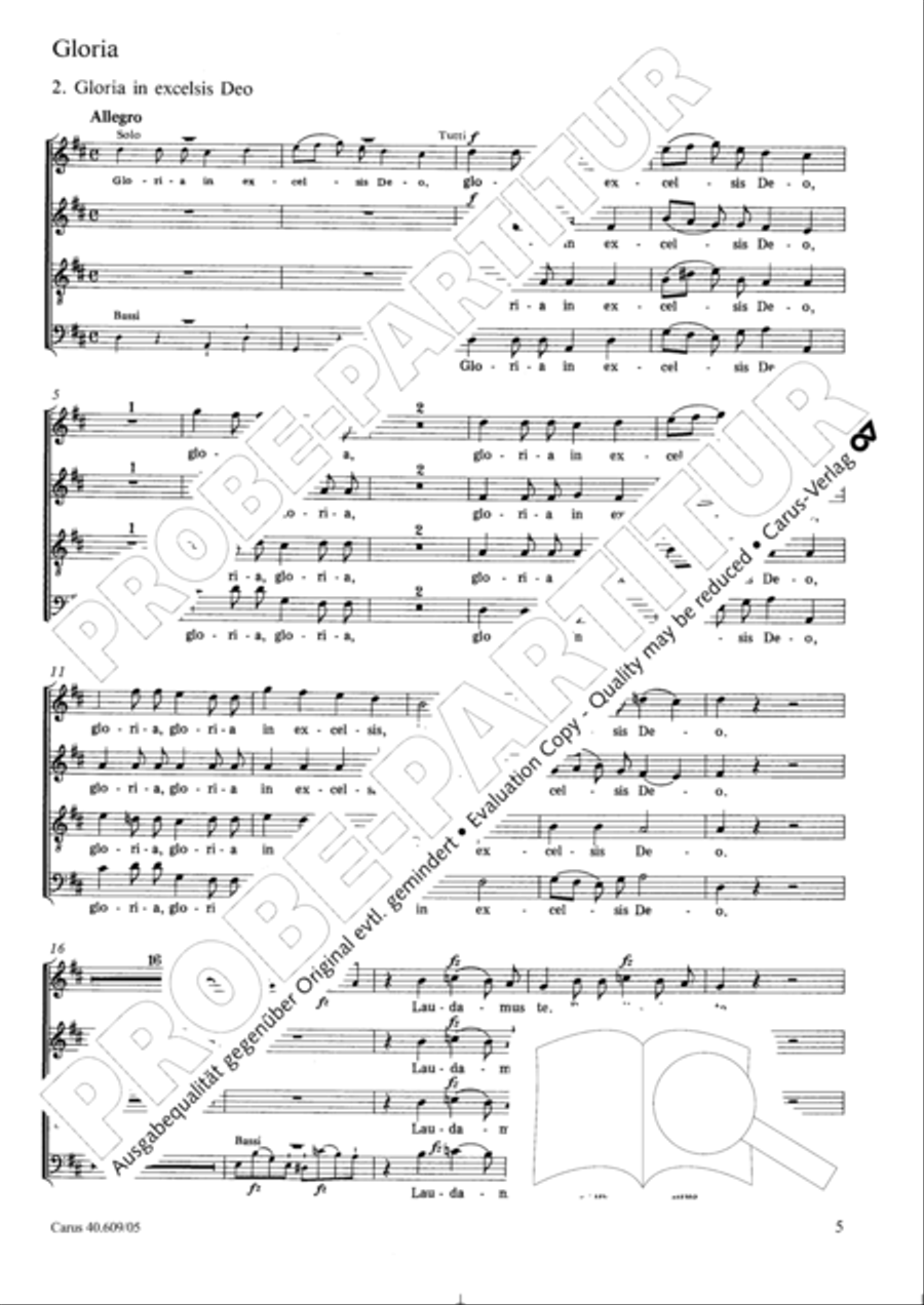Missa in Angustiis 4-Part scores gallery preview page 6