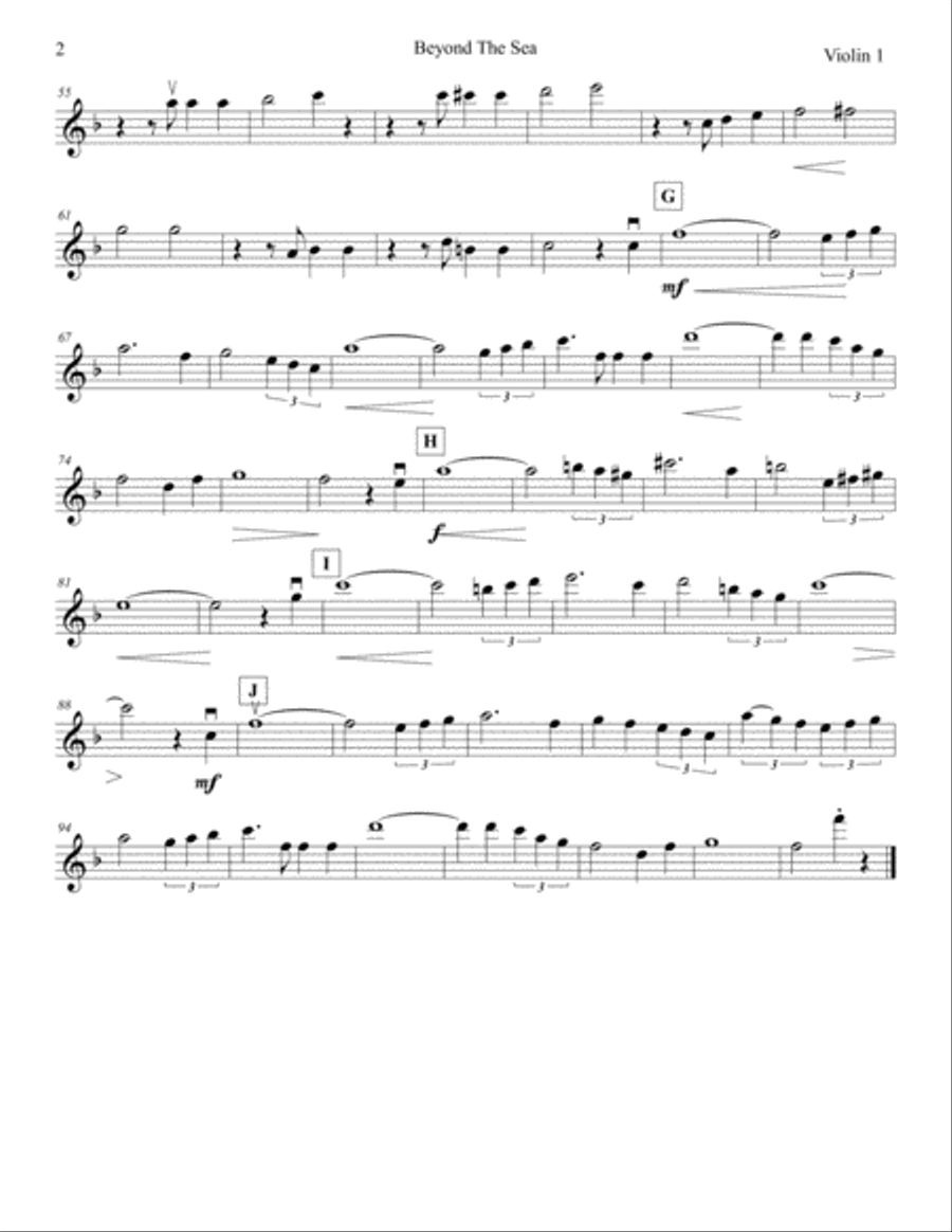 Beyond The Sea String Quartet scores gallery preview page 2