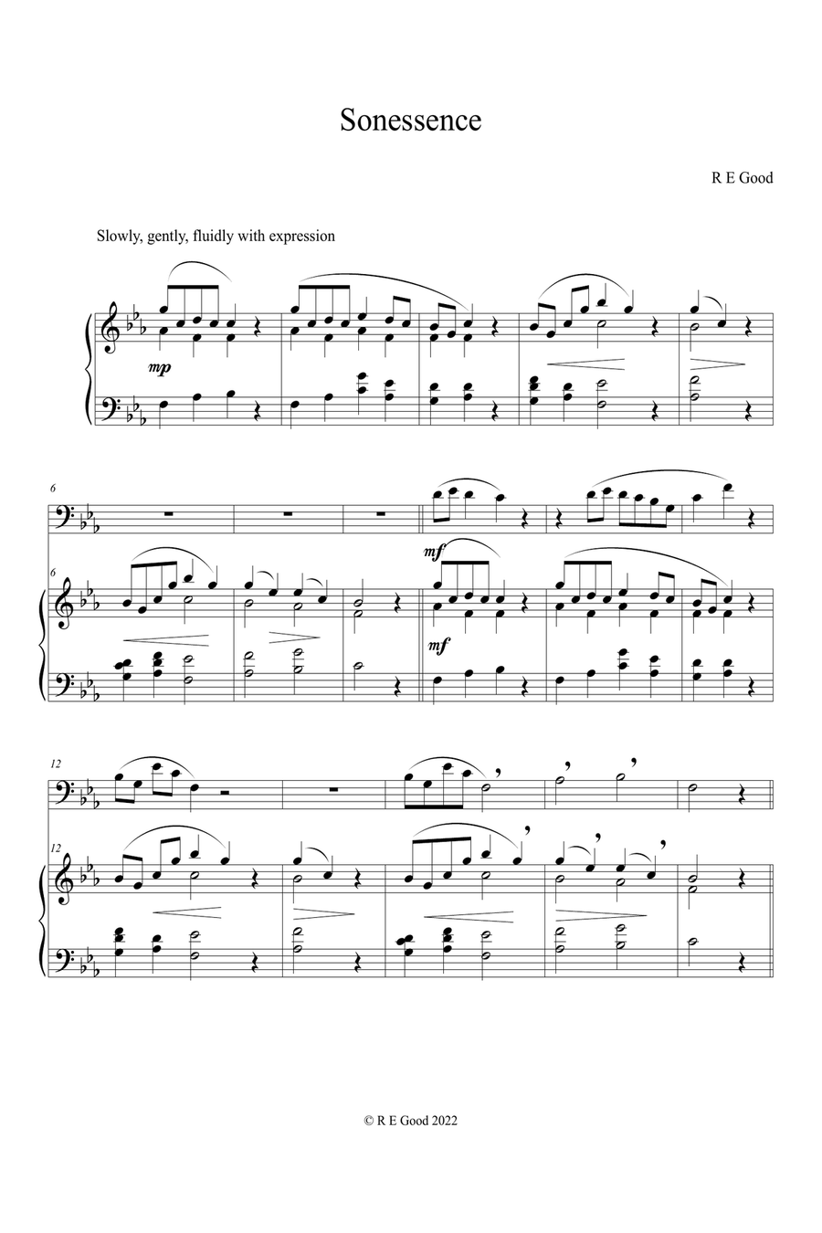 Sonessence for Cello and Piano Piano scores gallery preview page 2