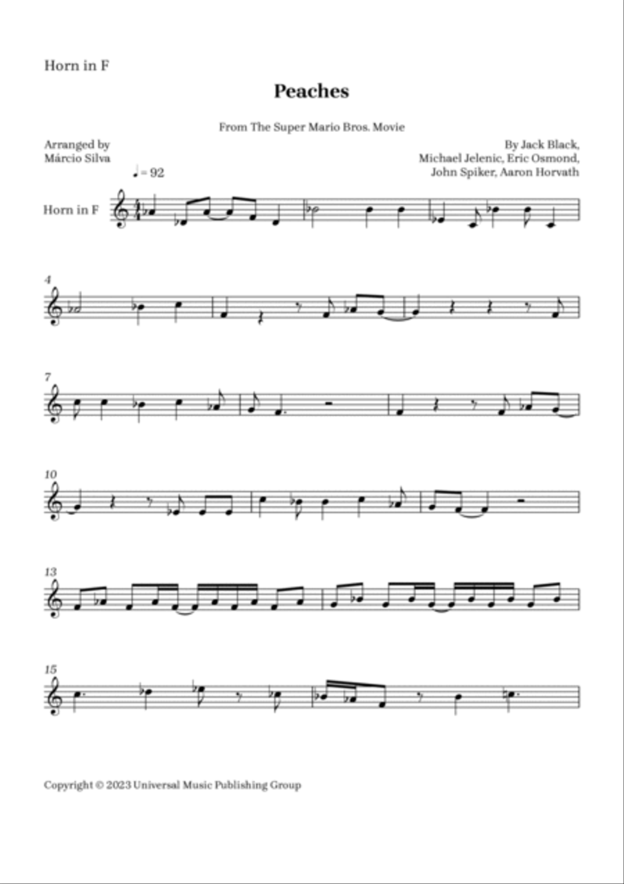 Peaches Horn scores gallery preview page 4