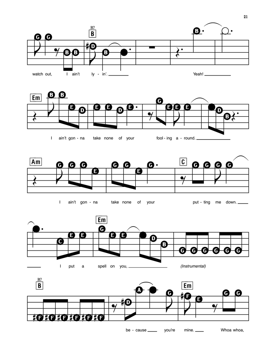 I Put A Spell On You I Put A Spell On You Electronic Keyboard scores gallery preview page 2