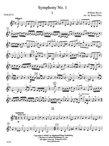 Symphony No. 1: 2nd Violin