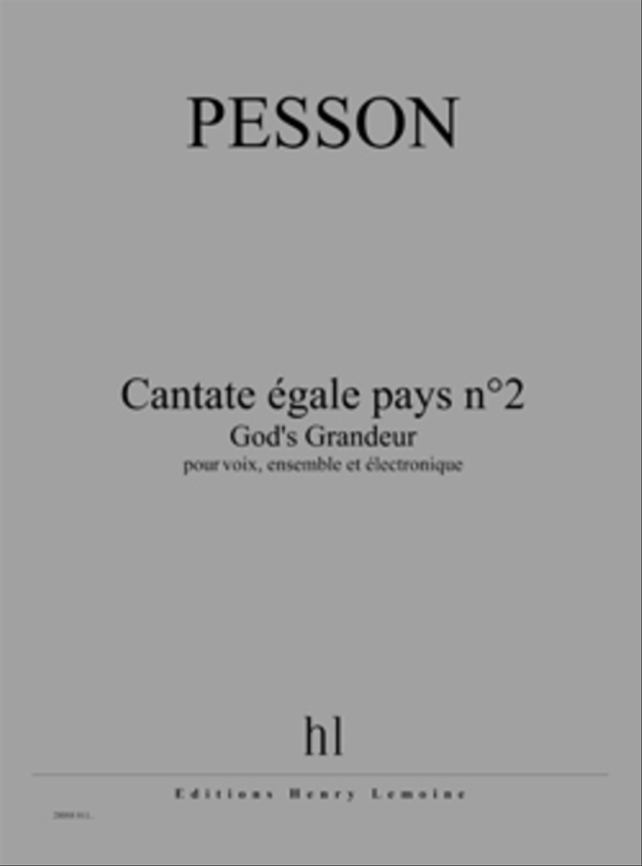 Cantate egale pays No. 2 - God