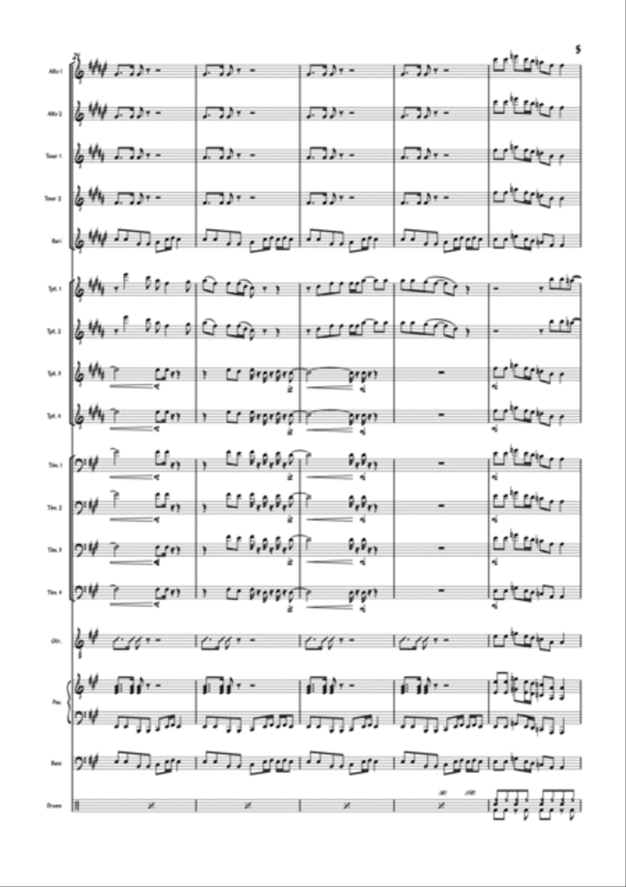 Them Changes Jazz Ensemble scores gallery preview page 6