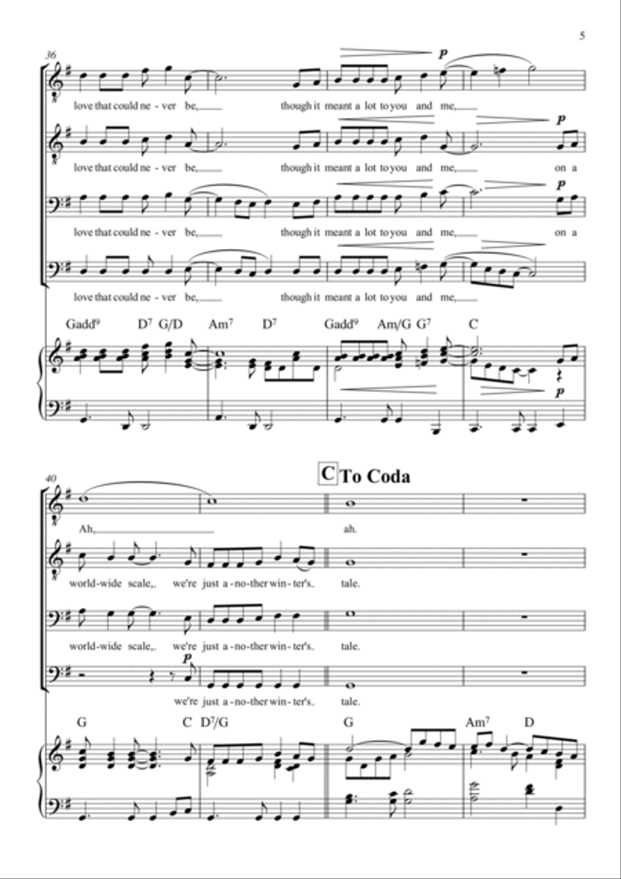 A Winter's Tale A Winter's Tale TTBB scores gallery preview page 5