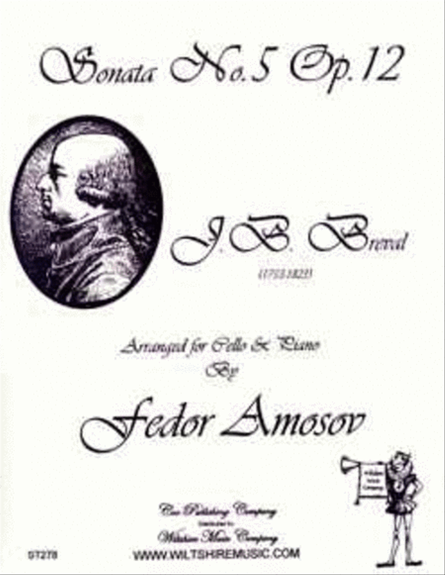 Sonata No.5, Op 12 (Fedor Amosov) Piano Accompaniment scores gallery preview page 1