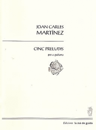 Book cover for Cinc preludis per a guitarra