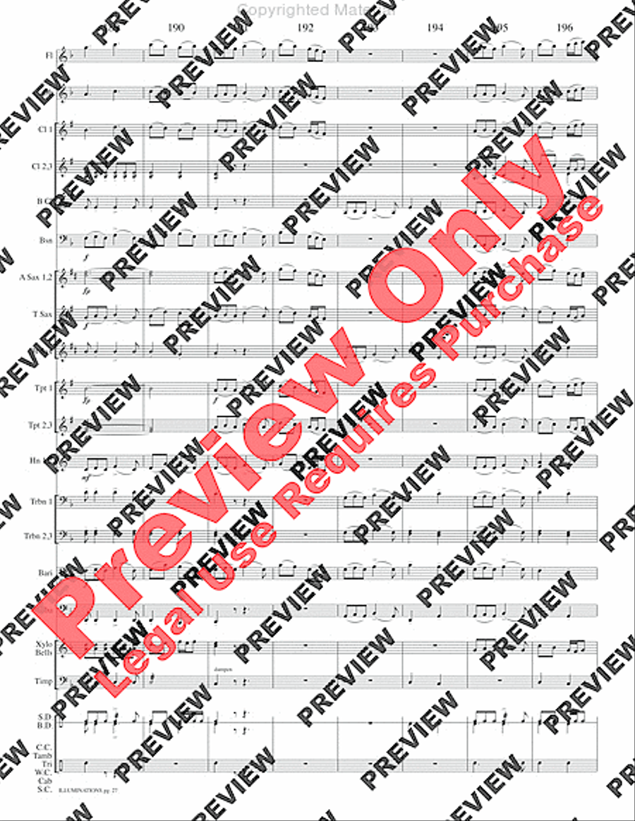 Illuminations Concert Band scores gallery preview page 30