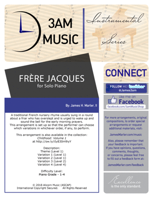 Frére Jacques (Themes and Variations)