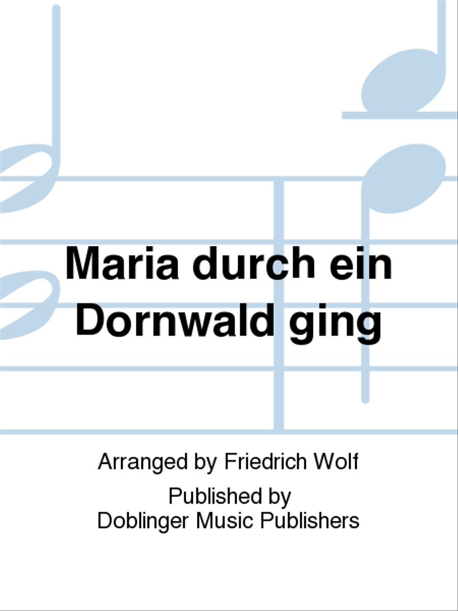 Maria durch ein Dornwald ging 4-Part scores gallery preview page 1