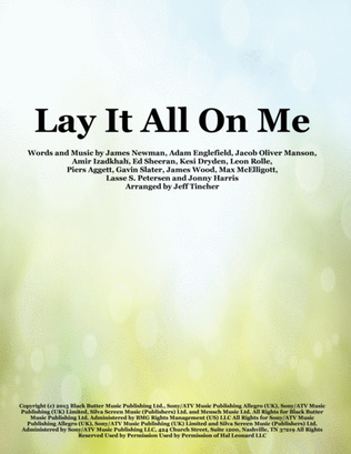 Book cover for Lay It All On Me