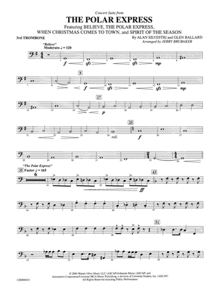 The Polar Express, Concert Suite from: 3rd Trombone