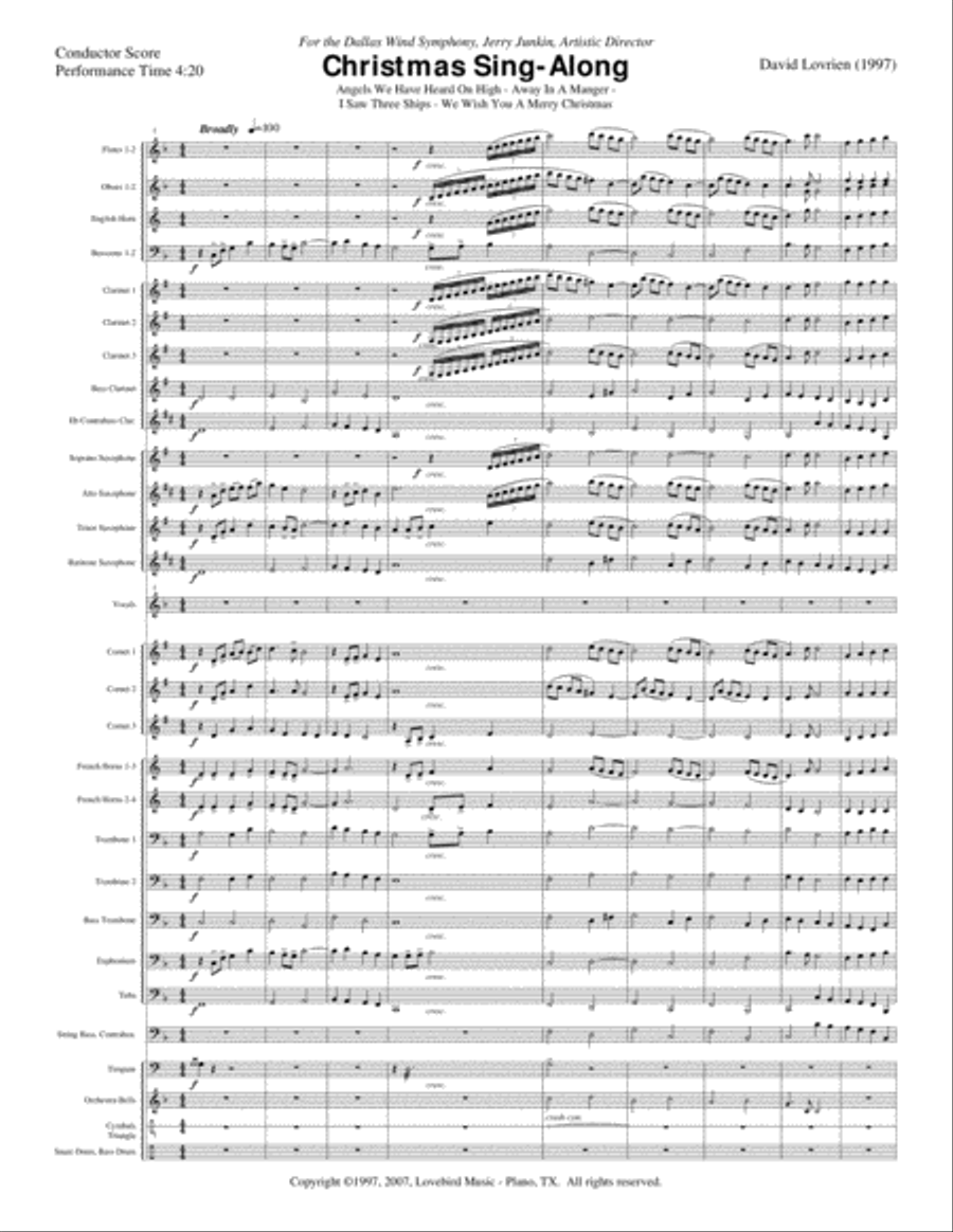 Christmas Sing-Along Christmas Sing-Along Concert Band scores gallery preview page 5