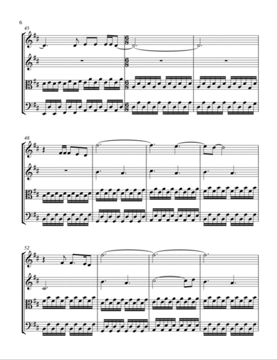 Here On Out String Quartet scores gallery preview page 6