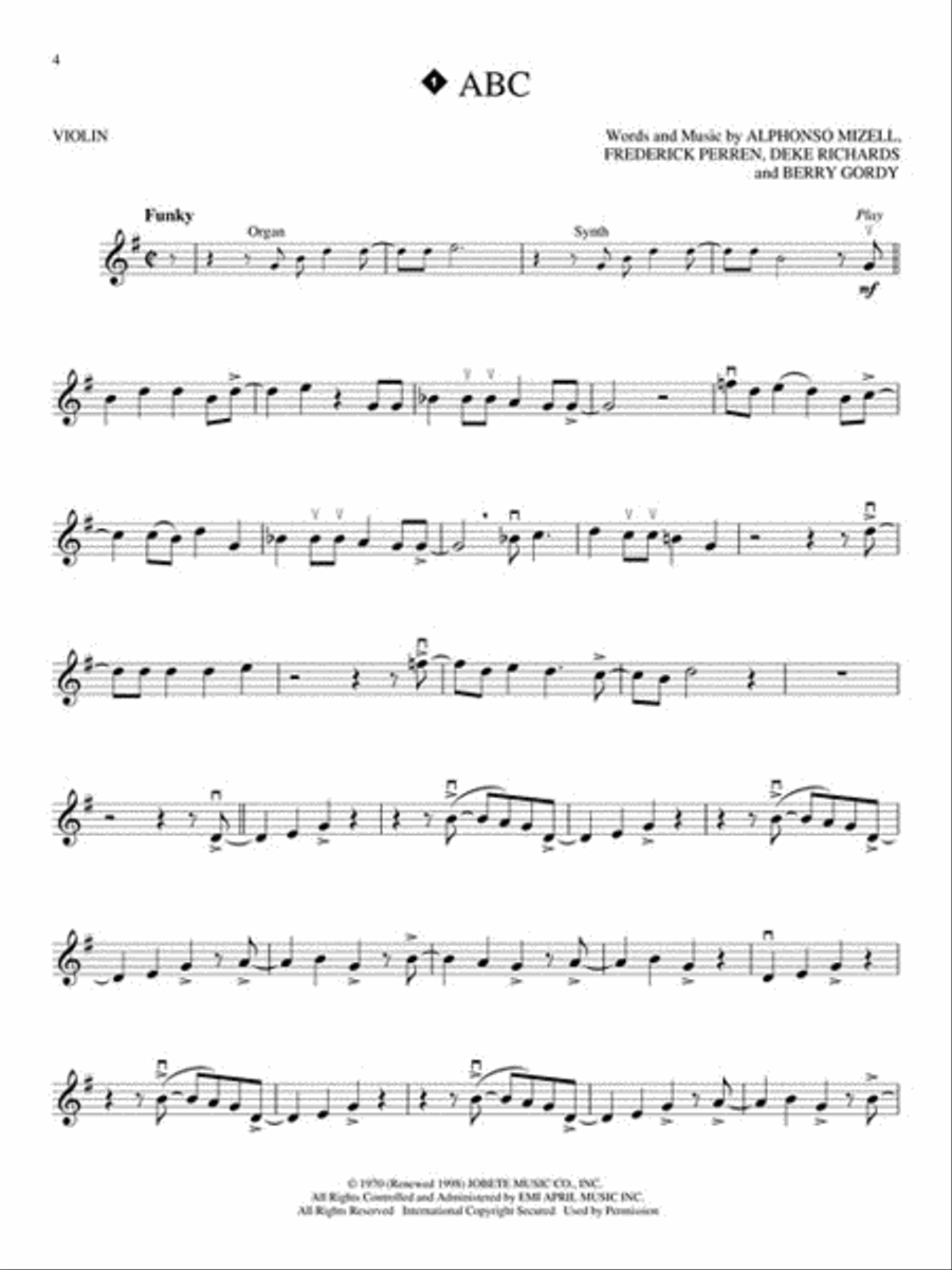 Motown Classics - Instrumental Play-Along Series Violin Solo scores gallery preview page 3
