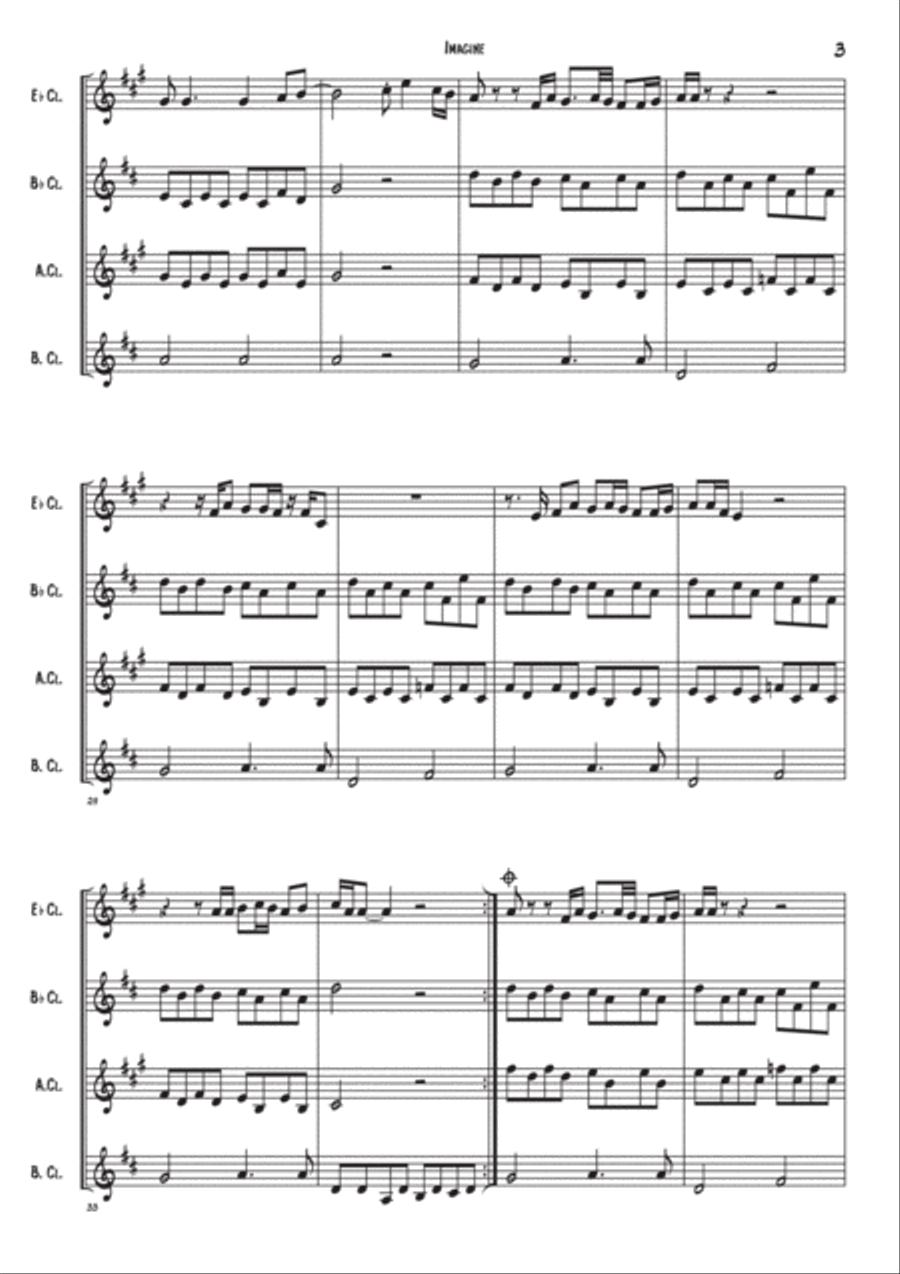 Imagine Woodwind Quartet scores gallery preview page 3
